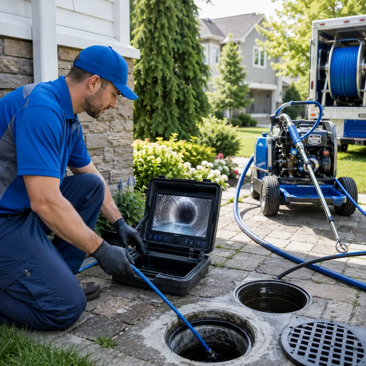 Outdoor drain cleaning professionals serving Bellevue, MI